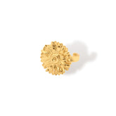 Anillo con flor de margarita mediana vista frontal